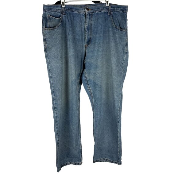 Key Men's 42X32 Classic Fit Blue Denim Jeans - Picture 1 of 6